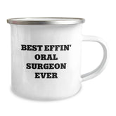 Funny Oral Surgeon Gifts from Friends, Best Effin' Camping Mug for Birthday, Unique Quote - Image 2